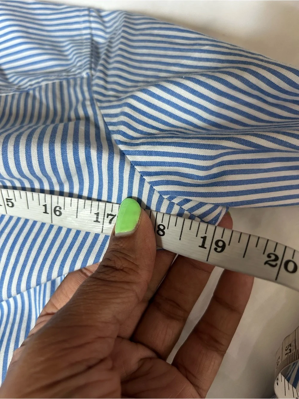 J. Crew | Gemstone embellished perfect poplin shirt in stripe